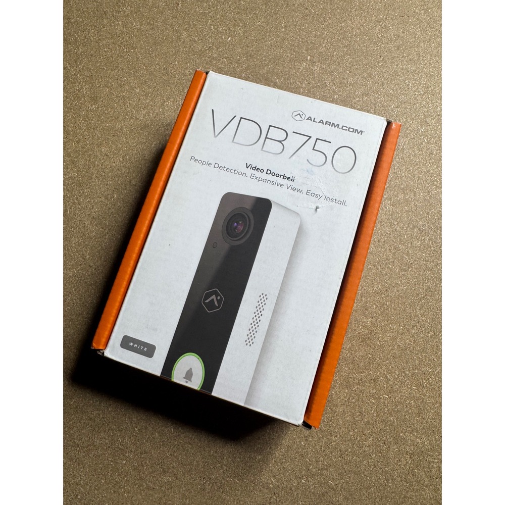 Alarm.com VDB750 Video Doorbell White People Detection HD Live View ADC-VDB750